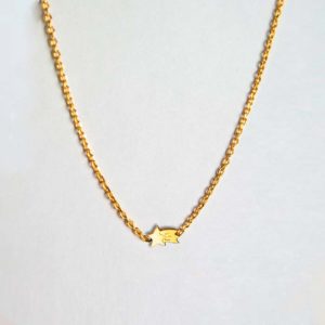 Collier enfant étoile filante dorée Adorabili Made in France