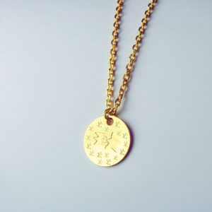 Collier médaille étoile Adorabili Made in France