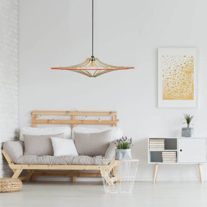 Suspension en bois luminaire Riff Made in France